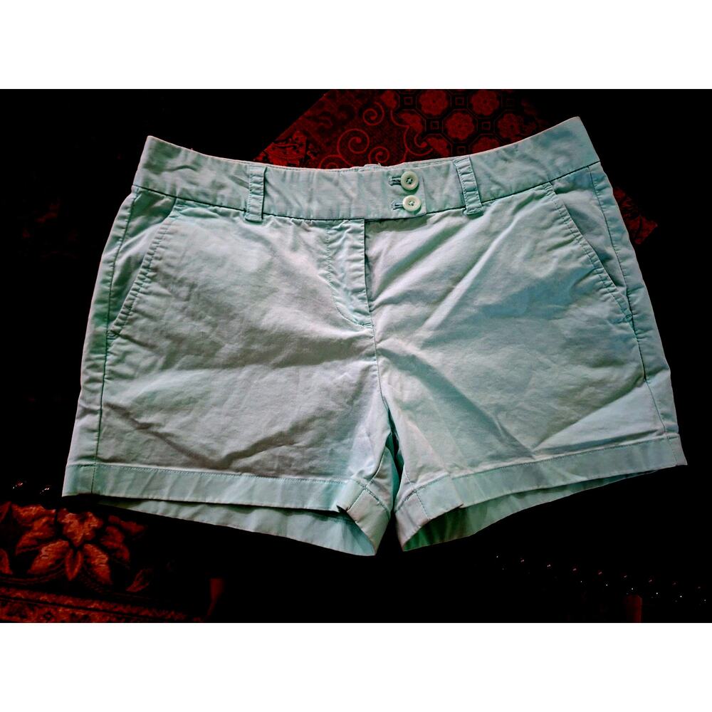 Vineyard Vines Womens Chino Shorts Sz 6 Seafoam Blue Preppy